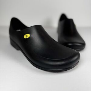 Sticky Shoes Work Clogs Mens Size 12 Slip Resistant Rubber ESD Anti Static 45